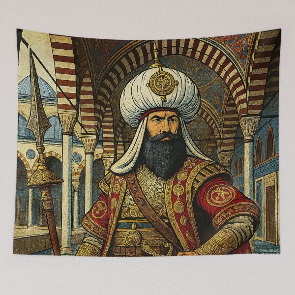 Item preview, Sultan Suleiman the Magnificent – Ottoman Emperor Art designed and sold by EASNFTCOL.