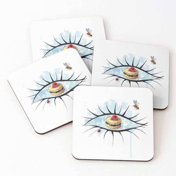 Item preview, Sweet Lucky Eye with Dessert designed and sold by HappyVibeArt.