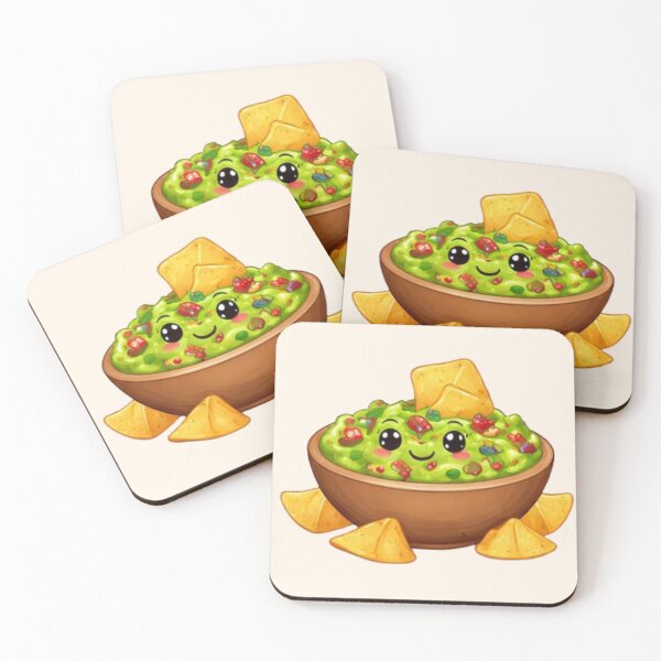 Item preview, Cute Kawaii Guacamole Dip designed and sold by MeghannsMinimalMeals.
