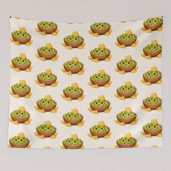 Item preview, Cute Kawaii Guacamole Dip designed and sold by MeghannsMinimalMeals.