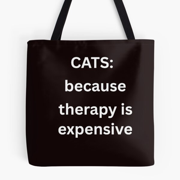 Item preview, CATS: because therapy is expensive for pet lovers designed and sold by BoldPrintTeesCo.