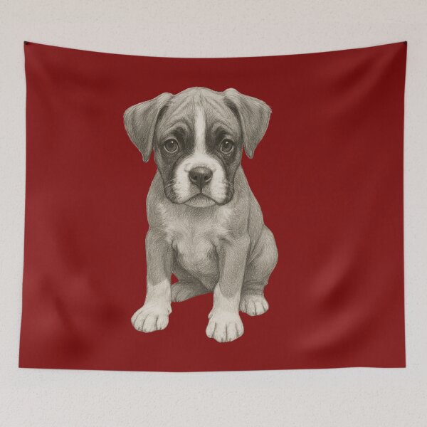 Item preview, Boxer Puppy Sketch designed and sold by Juzzy72.