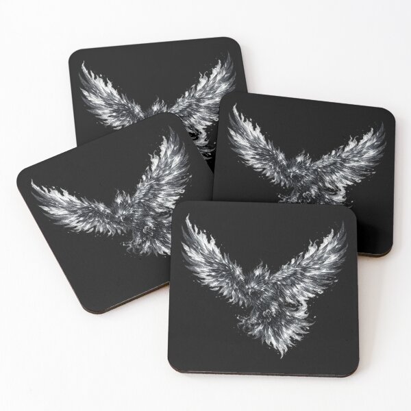 Item preview, Silver Mystic Energy Crow Illustration Vector Art designed and sold by Reminixi.