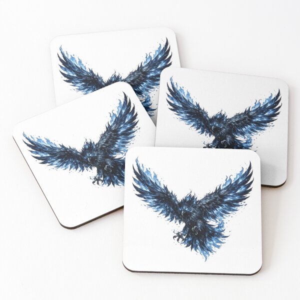 Item preview, Midnight Blue Mystic Crow Vector Illustration Art designed and sold by Reminixi.
