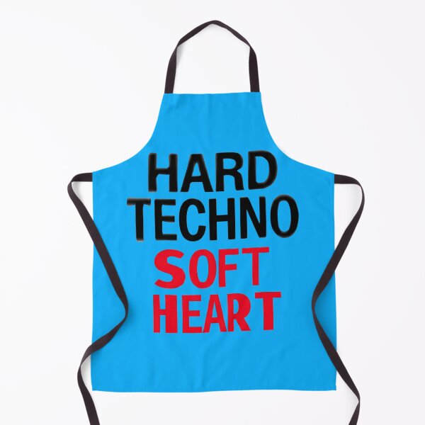 Item preview, Hard Techno Soft Heart Bold Typography Statement designed and sold by RaveNamaste.