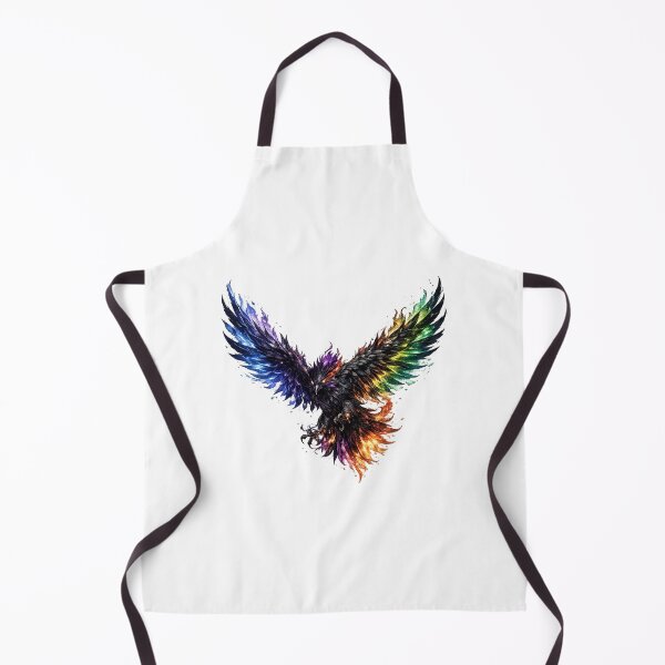 Item preview, Multicolor Energy Crow with Vibrant Wing Art designed and sold by Reminixi.