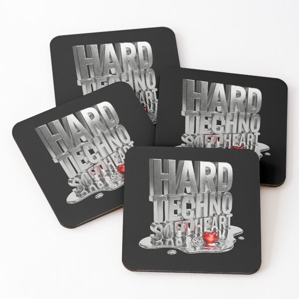 Item preview, Hard Techno Soft Heart 3D Liquid Chrome Y2K designed and sold by RaveNamaste.