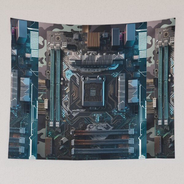 Item preview, Wired Veil: Camouflaged System Board designed and sold by mxztar.