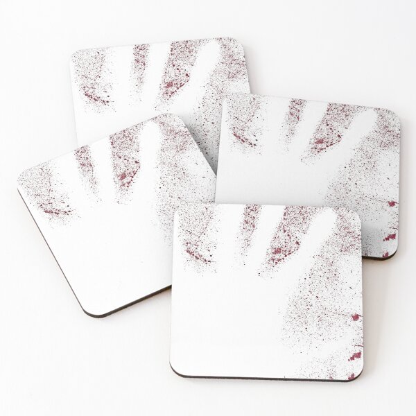 Item preview, Red paint splatter hand print designed and sold by Budibabe.