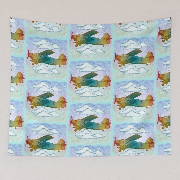 Item preview, Old Rainbow Airplane designed and sold by artmuvz.