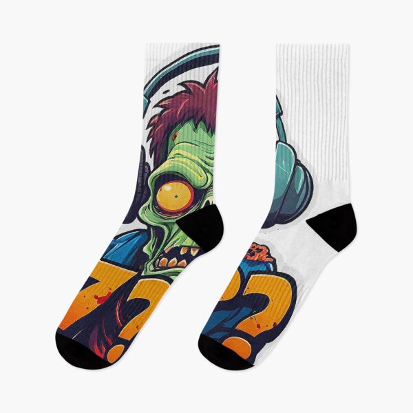 Item preview, Funny Zombie with headphones shouting the meme 67!!!! designed and sold by Giulivo Store Graphic.