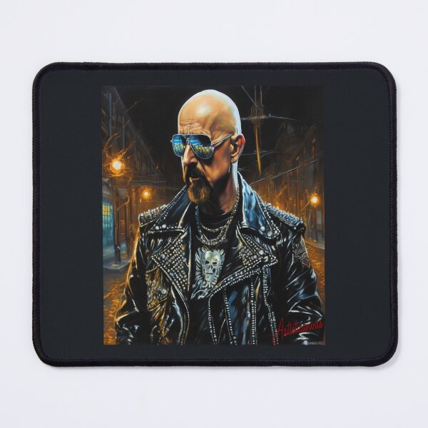 Item preview, "Metal Icon: Rob Halford's Urban Night Portrait" designed and sold by Artisticanvas.