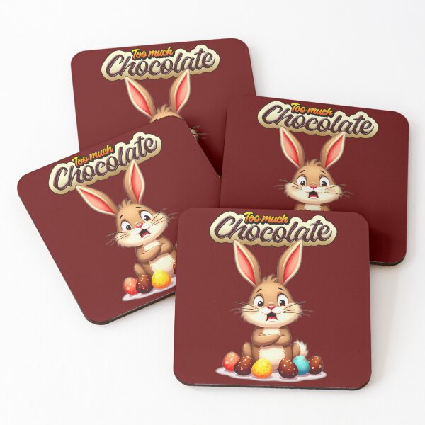 Item preview, Too Much Chocolate – Funny Easter Bunny designed and sold by Topoartispp.