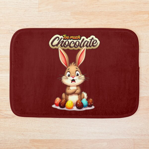Item preview, Too Much Chocolate – Funny Easter Bunny designed and sold by Topoartispp.