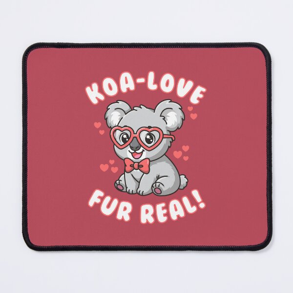 Item preview, Koa-Love Fur Real - Cute Koala Valentine Pun Illustration designed and sold by Brogress Project.