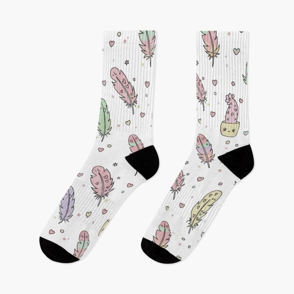 Item preview, Colorful Kawaii Feathers and Dreamy Boho Pattern designed and sold by Tidarat-27.