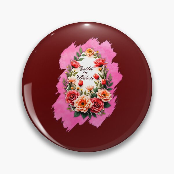 Artikelvorschau, Pink Floral Easter Egg – Spring Art entworfen und verkauft von Topoartispp.
