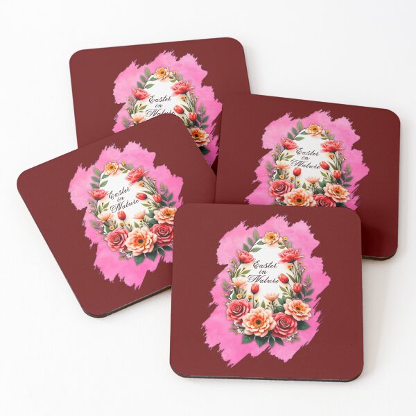 Artikelvorschau, Pink Floral Easter Egg – Spring Art entworfen und verkauft von Topoartispp.
