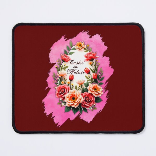 Artikelvorschau, Pink Floral Easter Egg – Spring Art entworfen und verkauft von Topoartispp.