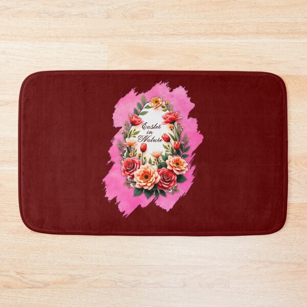 Artikelvorschau, Pink Floral Easter Egg – Spring Art entworfen und verkauft von Topoartispp.