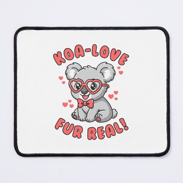 Item preview, Koa-Love Fur Real - Cute Koala Valentine Pun Illustration designed and sold by Brogress Project.