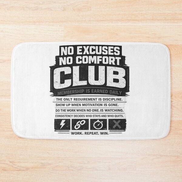 Item preview, No Excuses No Comfort Club designed and sold by UsandCoDesigns.
