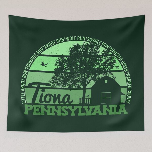Item preview, Tiona Pennsylvania Sunset Retro Vintage Local Pride Logo designed and sold by CRHPOD20.