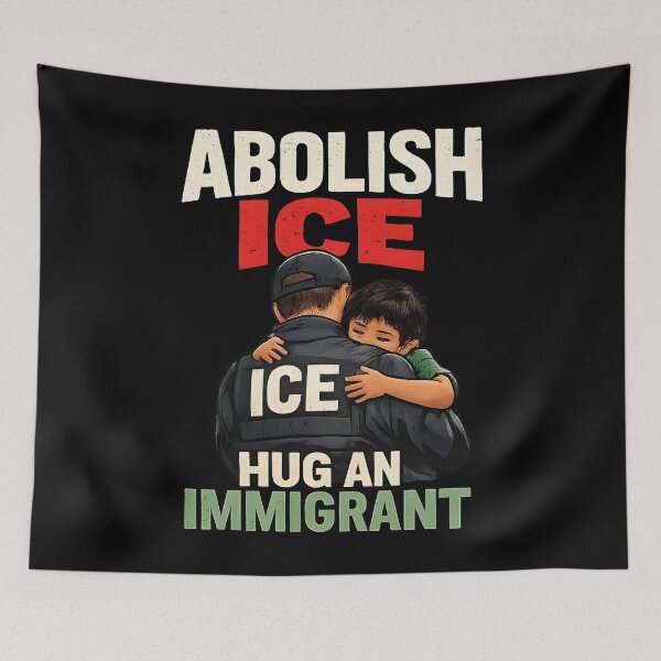 Item preview, ANTI ICE Hug Immigrant  designed and sold by Uglyandcute.