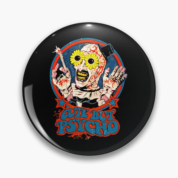 Item preview, Terrifier Art The Clown Cute but Psycho 90s Horror Movie designed and sold by janinydarc.