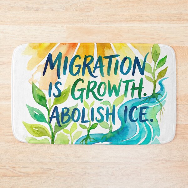 Item preview, Migration Is Growth – Abolish ICE designed and sold by WallaceSilvaART.