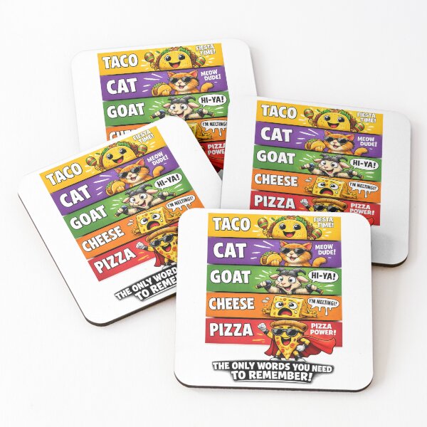 Item preview, Taco Cat Goat Cheese Pizza Meme designed and sold by Artsy Stuff.