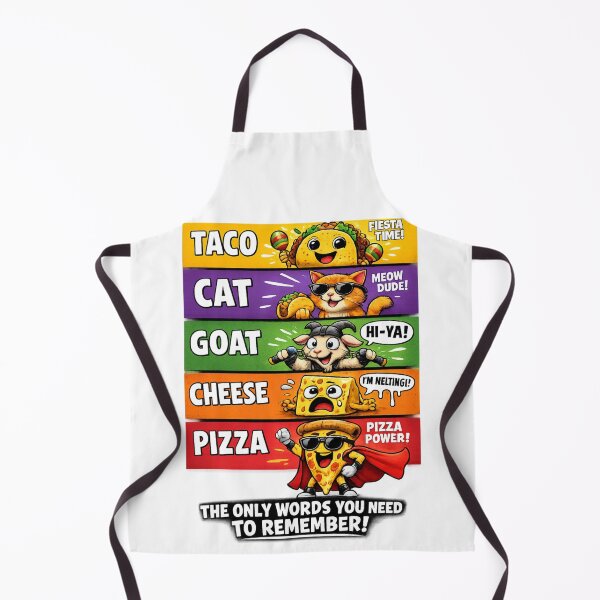 Item preview, Taco Cat Goat Cheese Pizza Meme designed and sold by Artsy Stuff.