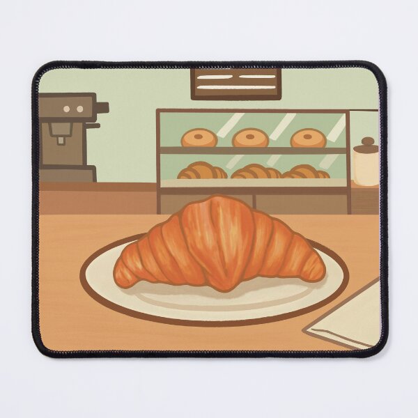 Item preview, Croissant Pastry Pastel Bakery Cozy Coffee Shop designed and sold by Crayon Cup.