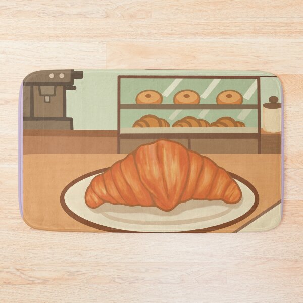 Item preview, Croissant Pastry Pastel Bakery Cozy Coffee Shop designed and sold by Crayon Cup.