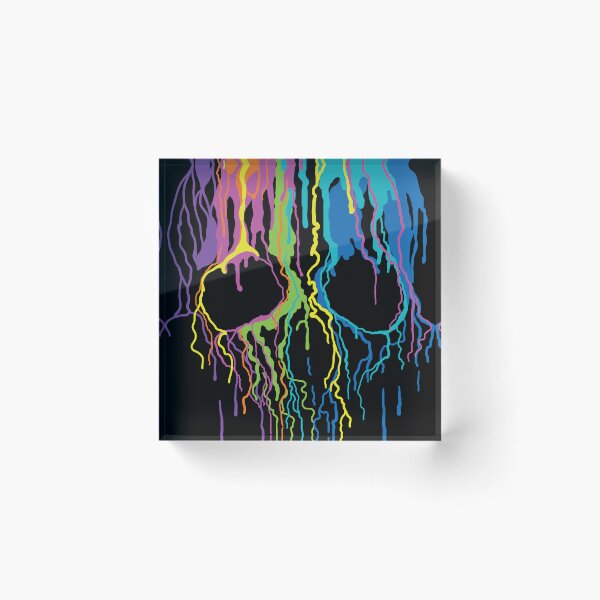 Item preview, Neon Dripping Skull designed and sold by Side Mission Apparel.