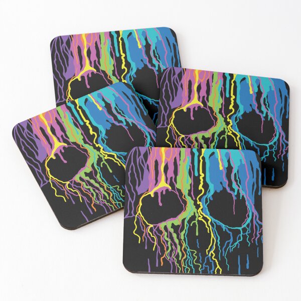 Item preview, Neon Dripping Skull designed and sold by Side Mission Apparel.