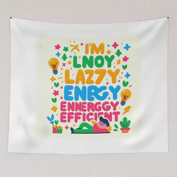 Item preview, I’m Not Lazy, I’m Energy Efficient – Funny Sarcastic Quote designed and sold by ashokreddy343.