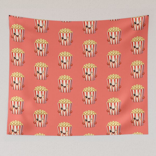 Item preview, Kawaii Popcorn Character Sticker & Merch designed and sold by MeghannsMinimalMeals.
