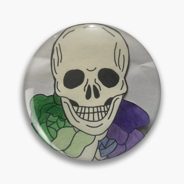 Item preview, Gay Flag Flowered Skull designed and sold by DLChuckles86.