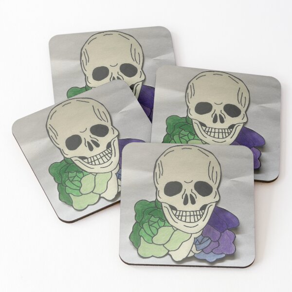 Item preview, Gay Flag Flowered Skull designed and sold by DLChuckles86.