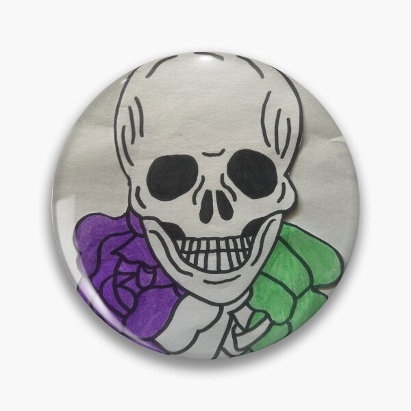 Item preview, Genderqueer Flag Flowered Skull designed and sold by DLChuckles86.