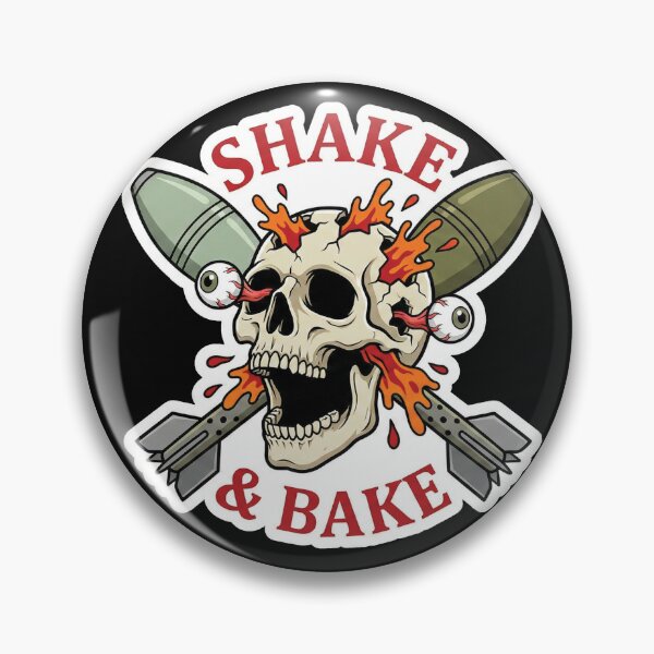 Item preview, Shake and Bake Military Mortar Skull designed and sold by AdyKurniawan.