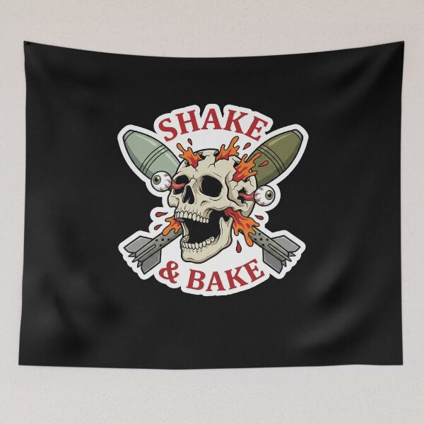 Item preview, Shake and Bake Military Mortar Skull designed and sold by AdyKurniawan.