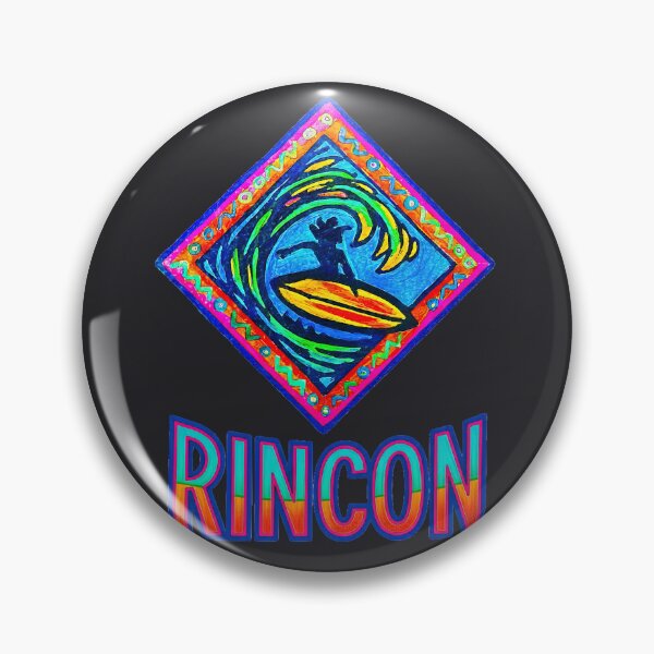 Item preview, RINCON Surf Art, Neon Surfer in Motion, Coastal Wave Design designed and sold by Big Bang Canvas.
