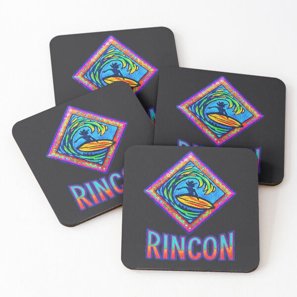 Item preview, RINCON Surf Art, Neon Surfer in Motion, Coastal Wave Design designed and sold by Big Bang Canvas.
