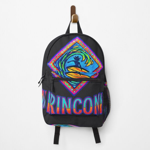 Item preview, RINCON Surf Art, Neon Surfer in Motion, Coastal Wave Design designed and sold by Big Bang Canvas.