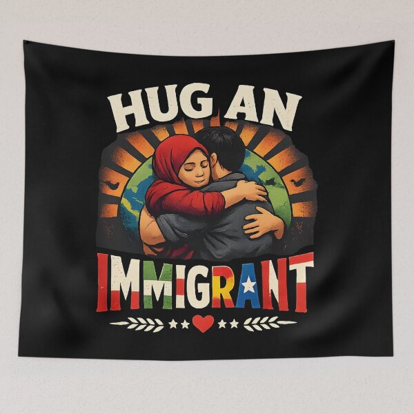 Item preview, ANTI ICE Hug Immigrant  designed and sold by Uglyandcute.