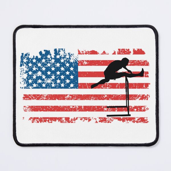 Item preview, Hurdling, Hurdles, American Flag, July 4th designed and sold by EstelleStar.
