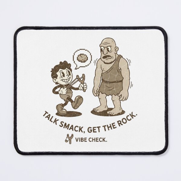 Item preview, David vs Goliath Bible Verse Retro Cartoon Funny designed and sold by AdyKurniawan.