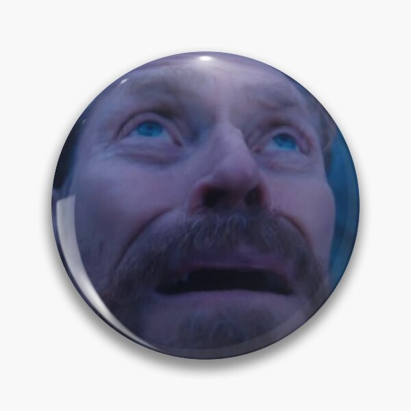 Item preview, Willem Dafoe Looking Up Meme Reaction Picture Sticker TikTok designed and sold by gabriellehull.